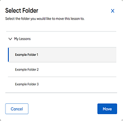 Select Folder dialog box