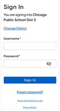 Username and password prompt